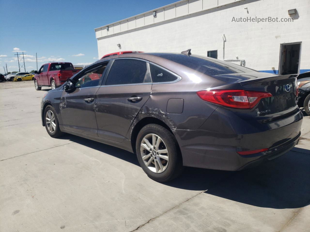 2017 Hyundai Sonata Se Gray vin: 5NPE24AF9HH534770