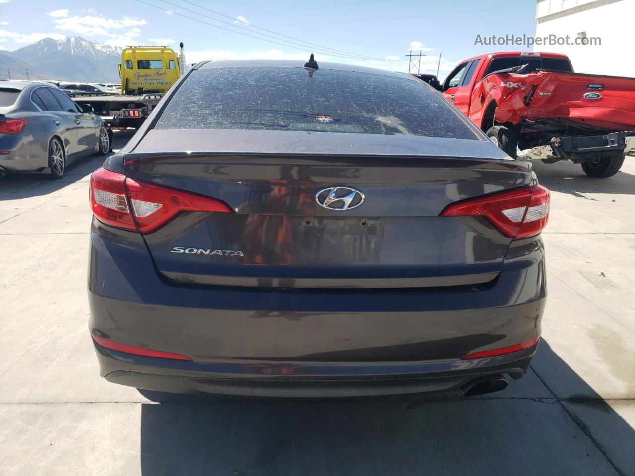 2017 Hyundai Sonata Se Gray vin: 5NPE24AF9HH534770