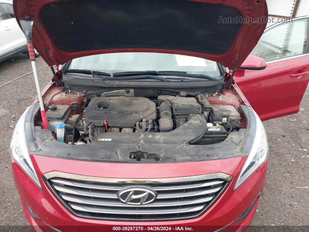 2017 Hyundai Sonata Se Red vin: 5NPE24AF9HH555392