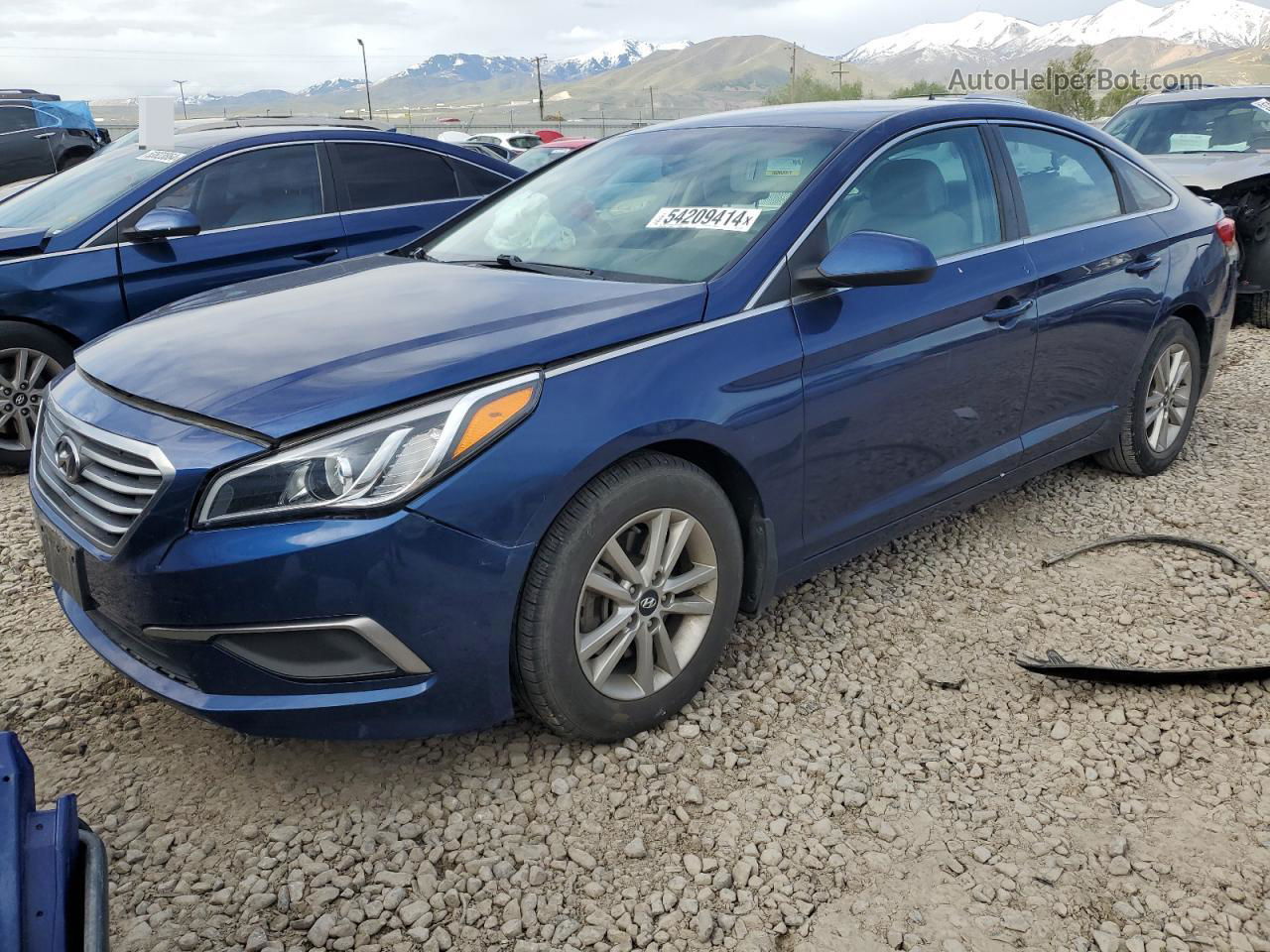 2017 Hyundai Sonata Se Blue vin: 5NPE24AF9HH591261