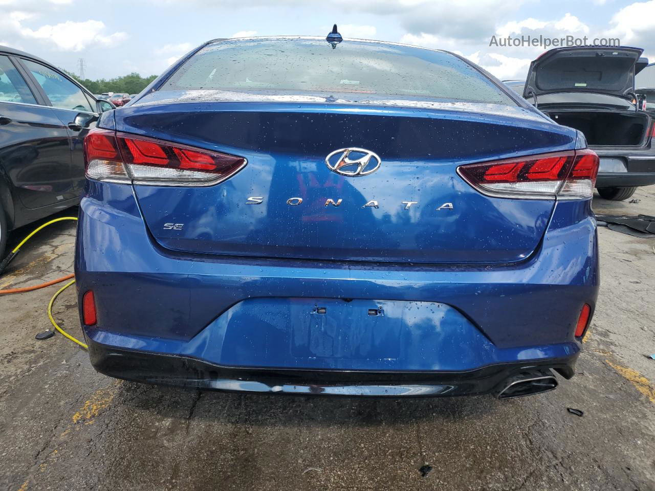 2018 Hyundai Sonata Se Синий vin: 5NPE24AF9JH630971