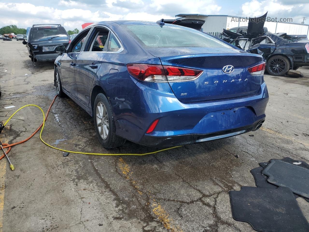 2018 Hyundai Sonata Se Синий vin: 5NPE24AF9JH630971