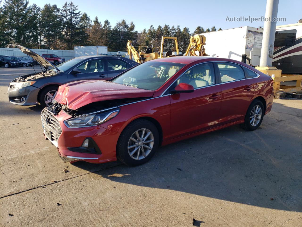 2018 Hyundai Sonata Se Red vin: 5NPE24AF9JH655000