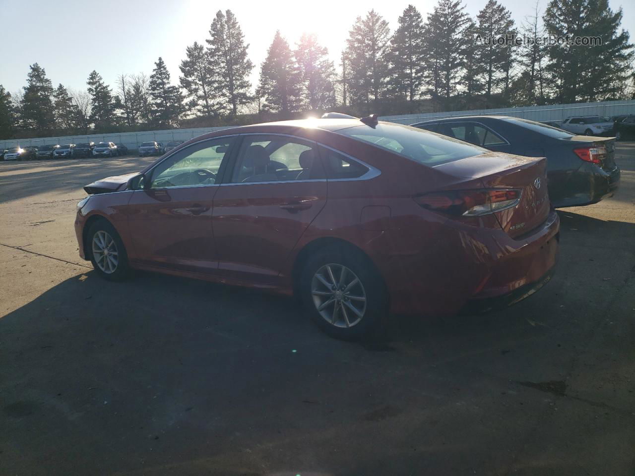 2018 Hyundai Sonata Se Red vin: 5NPE24AF9JH655000