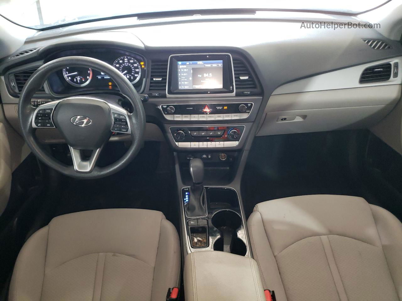 2018 Hyundai Sonata Se White vin: 5NPE24AF9JH681452