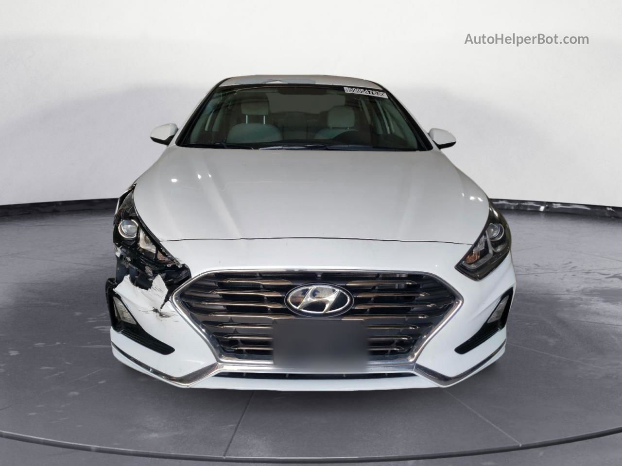 2018 Hyundai Sonata Se White vin: 5NPE24AF9JH681452