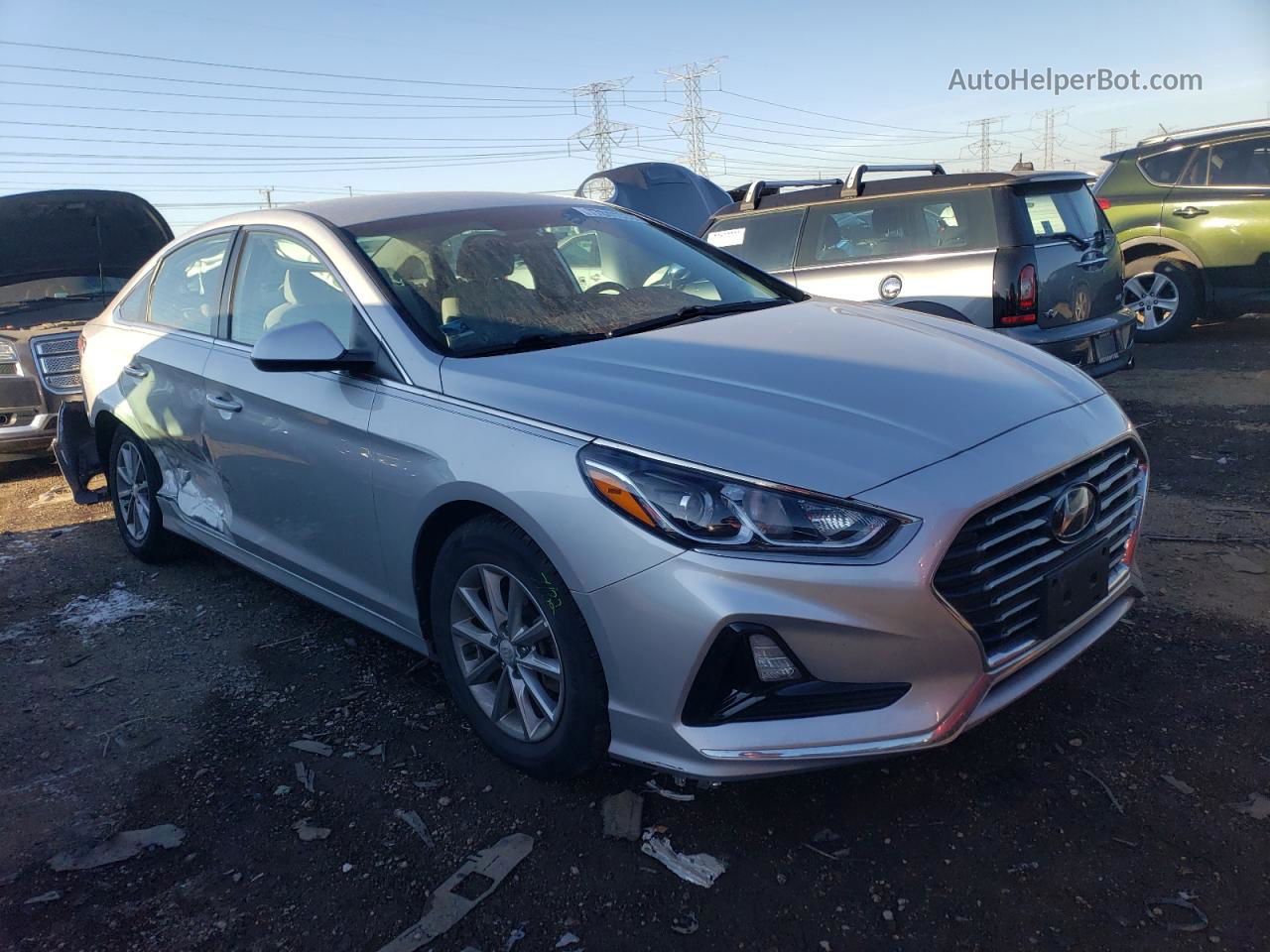 2018 Hyundai Sonata Se Silver vin: 5NPE24AF9JH686327