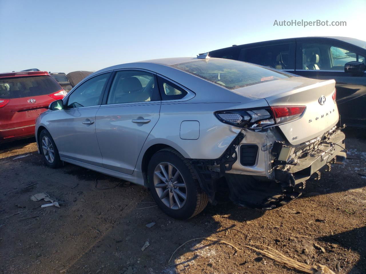 2018 Hyundai Sonata Se Silver vin: 5NPE24AF9JH686327