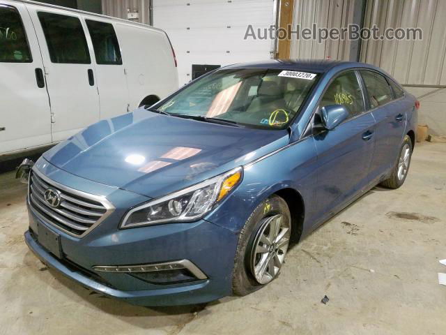 2015 Hyundai Sonata Se Blue vin: 5NPE24AFXFH151434