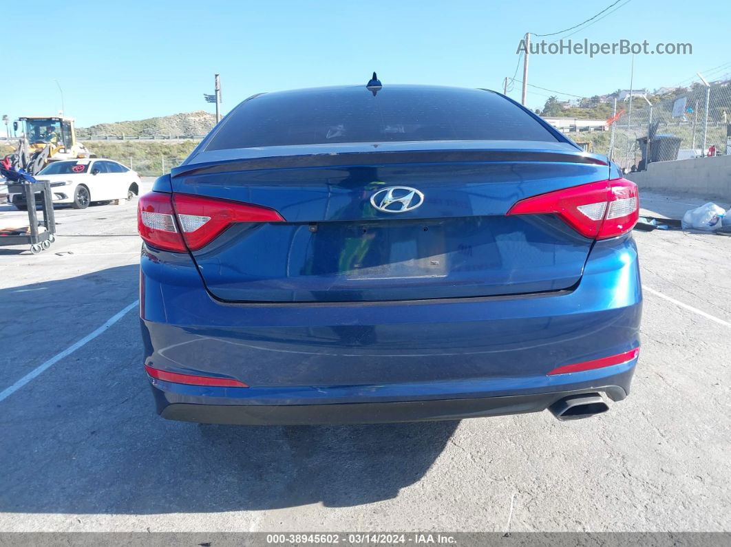 2017 Hyundai Sonata   Blue vin: 5NPE24AFXHH473509