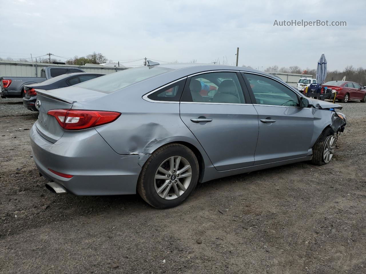 2017 Hyundai Sonata Se Gray vin: 5NPE24AFXHH474627