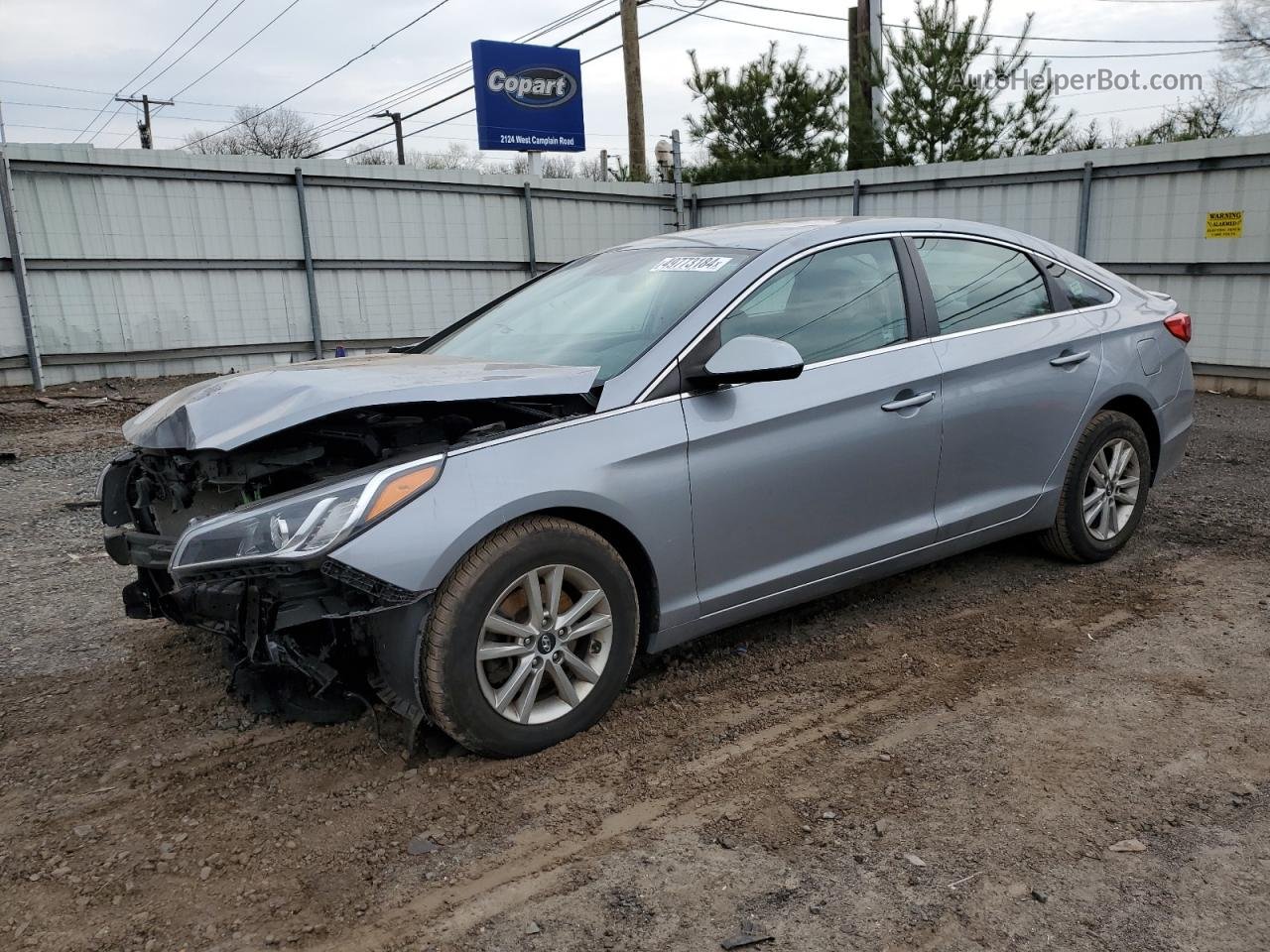 2017 Hyundai Sonata Se Gray vin: 5NPE24AFXHH474627