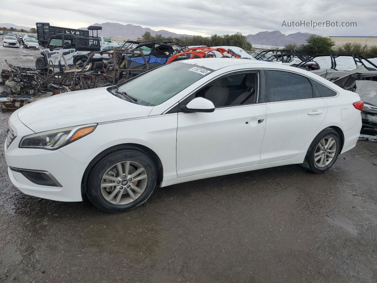 2017 Hyundai Sonata Se White vin: 5NPE24AFXHH502460