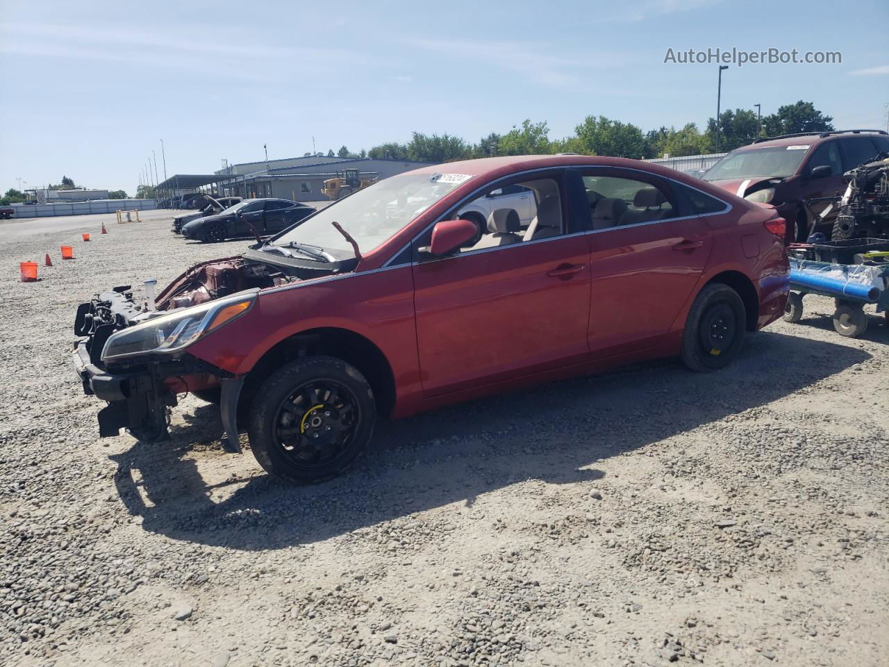 2017 Hyundai Sonata Se Red vin: 5NPE24AFXHH558057