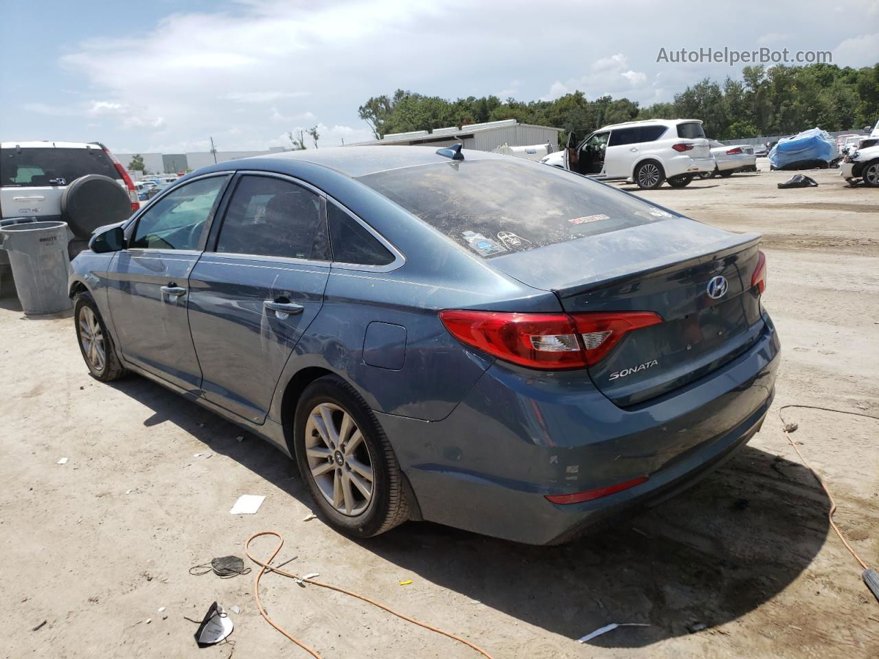 2017 Hyundai Sonata Se Синий vin: 5NPE24AFXHH586814