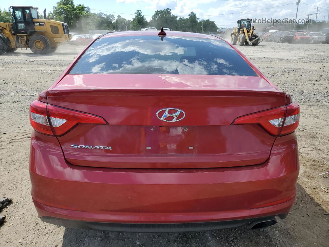 2017 Hyundai Sonata Se Красный vin: 5NPE24AFXHH595903