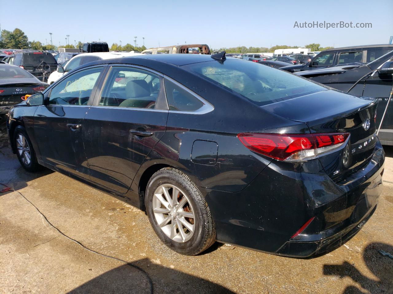 2018 Hyundai Sonata Se Черный vin: 5NPE24AFXJH598886