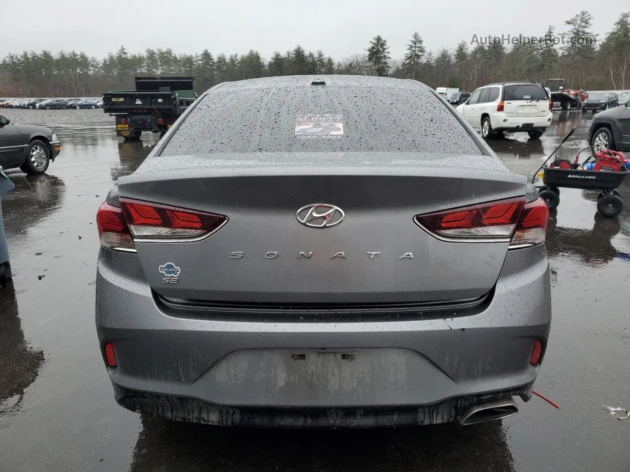 2018 Hyundai Sonata Se Gray vin: 5NPE24AFXJH615797