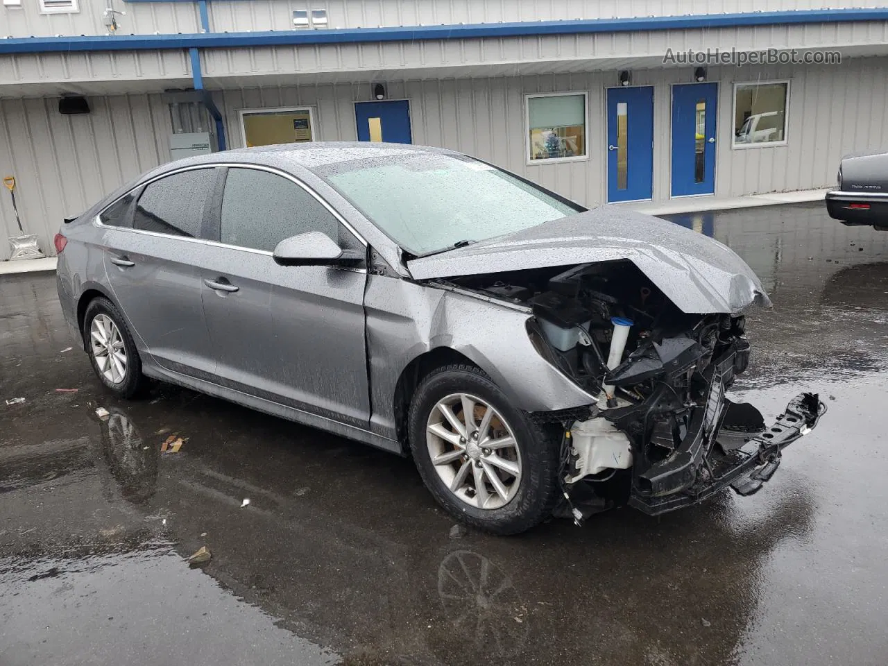 2018 Hyundai Sonata Se Gray vin: 5NPE24AFXJH615797