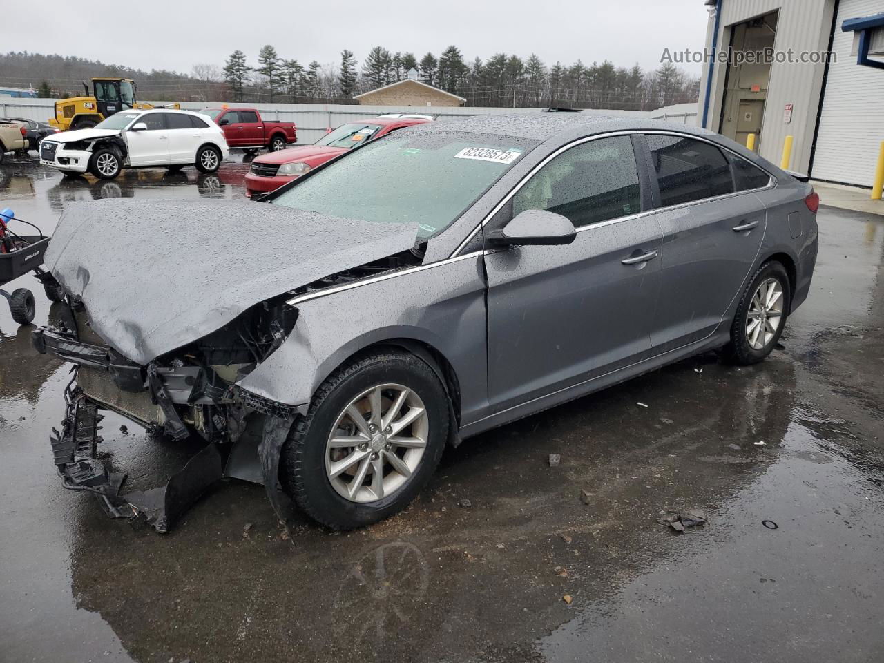 2018 Hyundai Sonata Se Gray vin: 5NPE24AFXJH615797