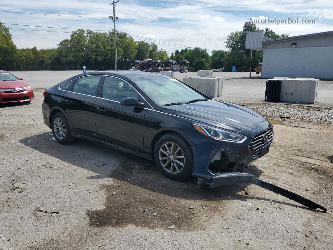 2018 Hyundai Sonata Se Черный vin: 5NPE24AFXJH643115