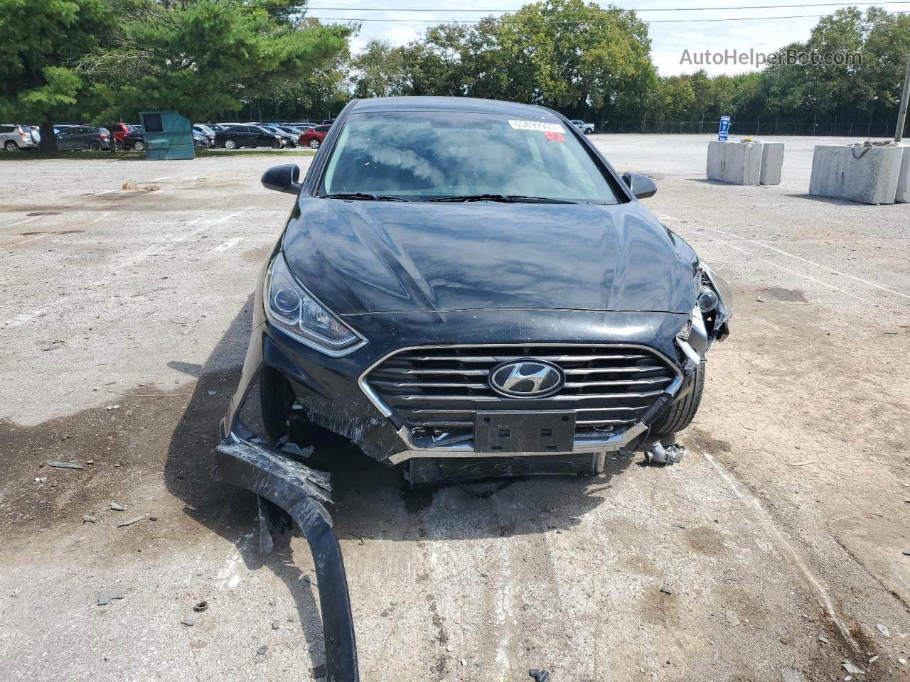 2018 Hyundai Sonata Se Черный vin: 5NPE24AFXJH643115