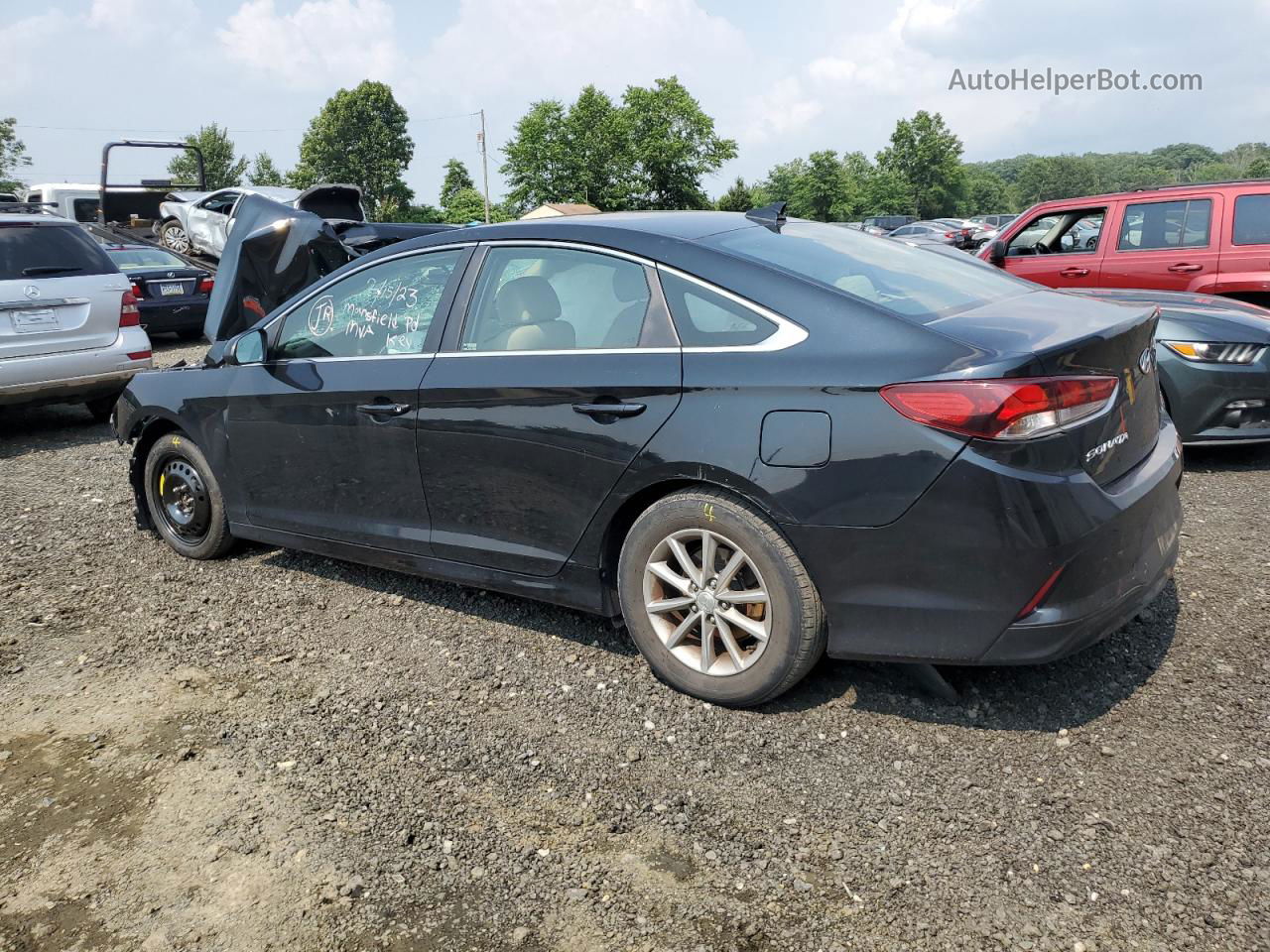 2018 Hyundai Sonata Se Черный vin: 5NPE24AFXJH645544