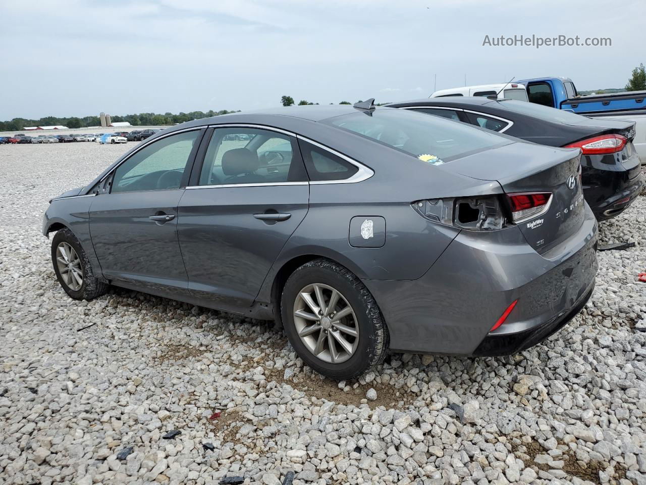 2018 Hyundai Sonata Se Gray vin: 5NPE24AFXJH684196