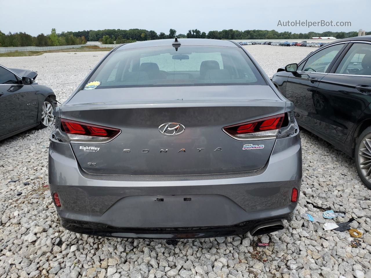 2018 Hyundai Sonata Se Gray vin: 5NPE24AFXJH684196