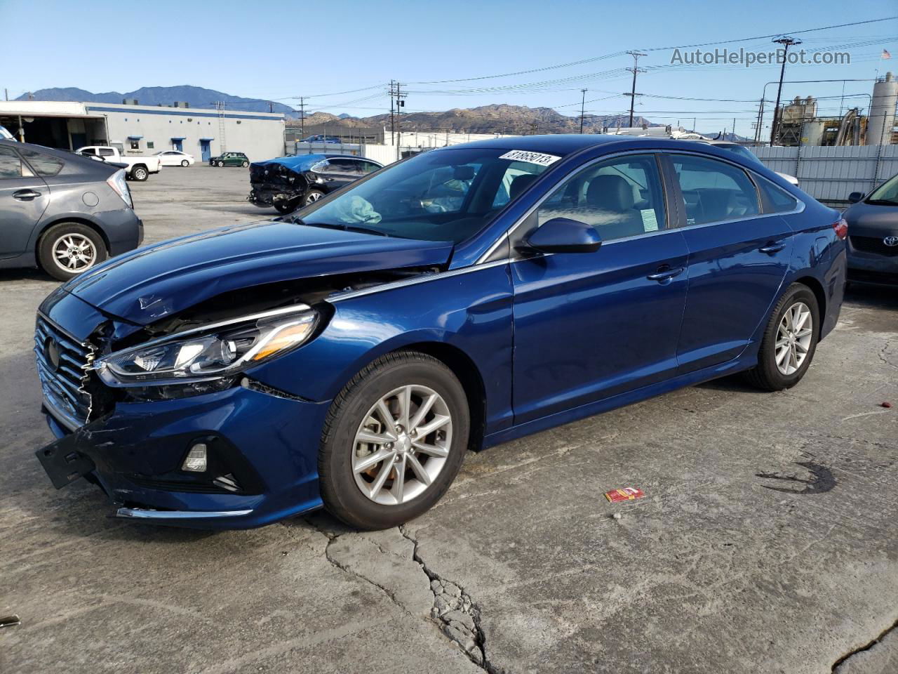 2018 Hyundai Sonata Se Blue vin: 5NPE24AFXJH684733