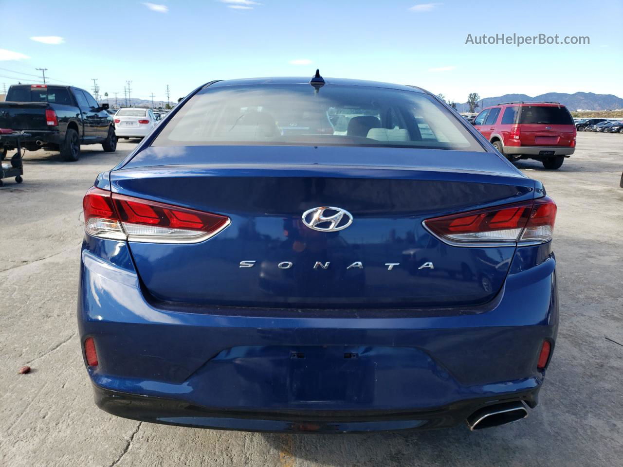 2018 Hyundai Sonata Se Синий vin: 5NPE24AFXJH684733