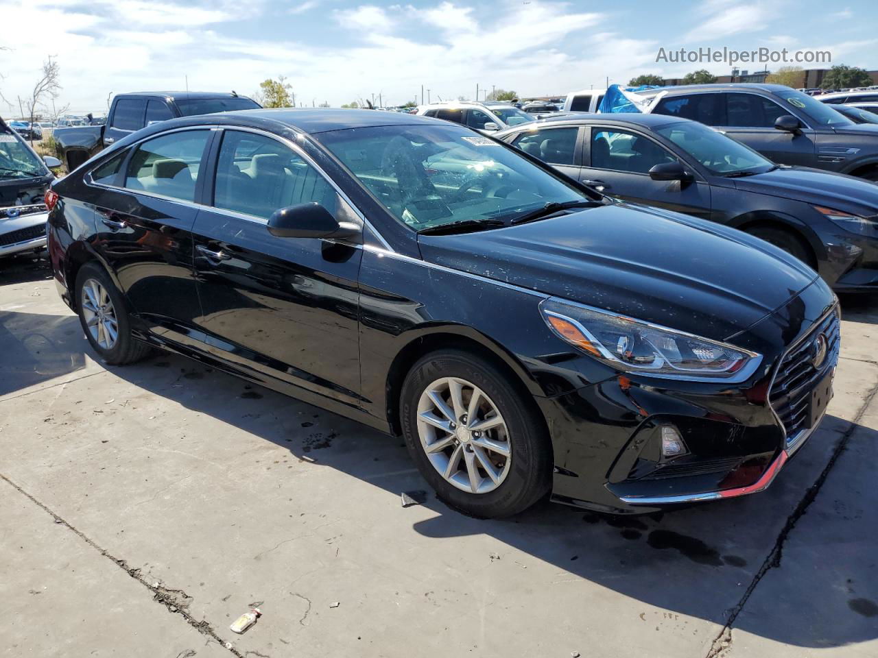 2018 Hyundai Sonata Se Black vin: 5NPE24AFXJH684814