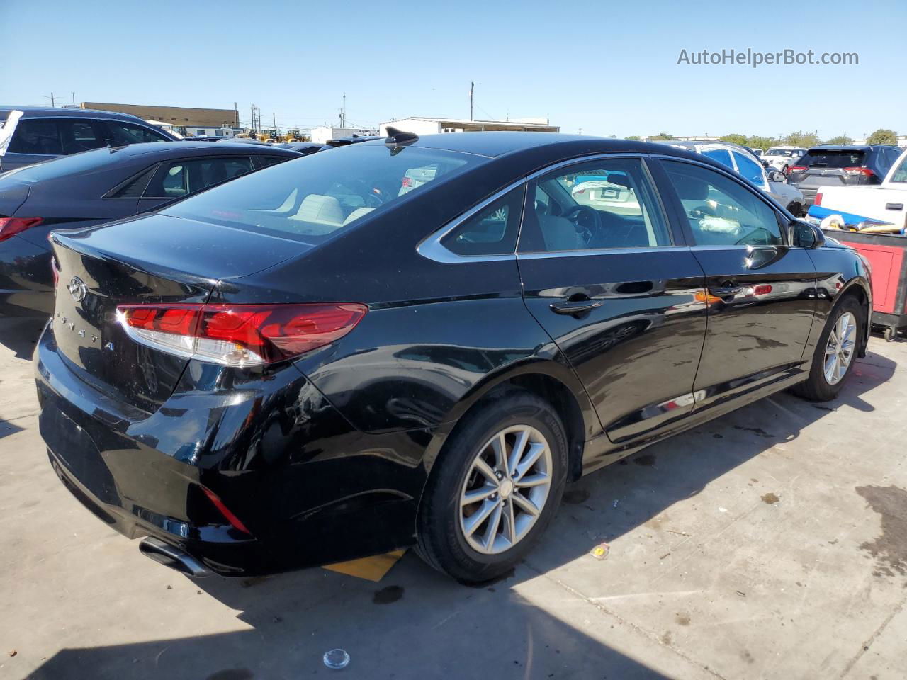 2018 Hyundai Sonata Se Black vin: 5NPE24AFXJH684814