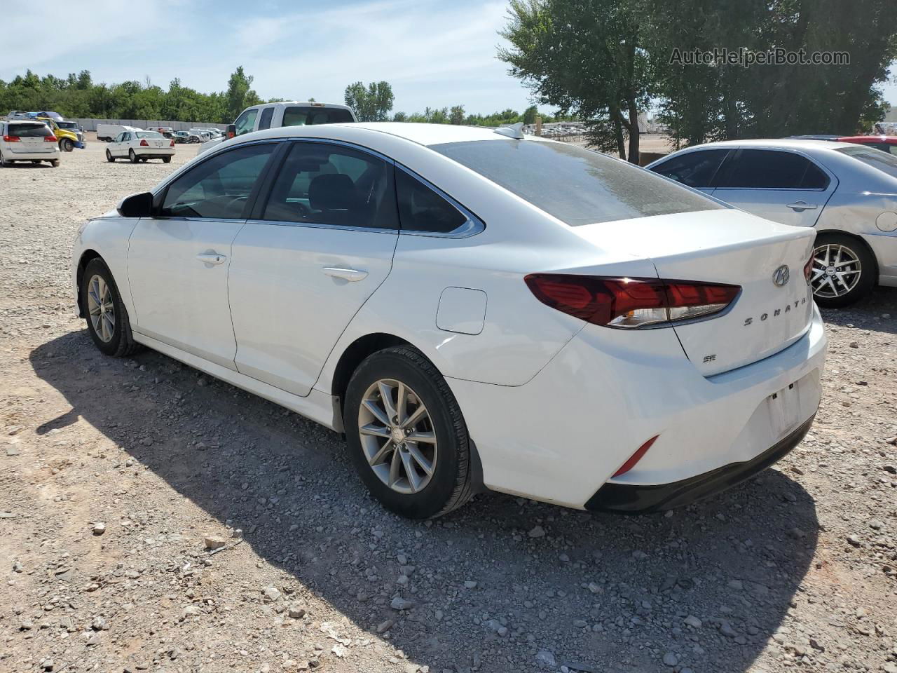 2018 Hyundai Sonata Se White vin: 5NPE24AFXJH705936