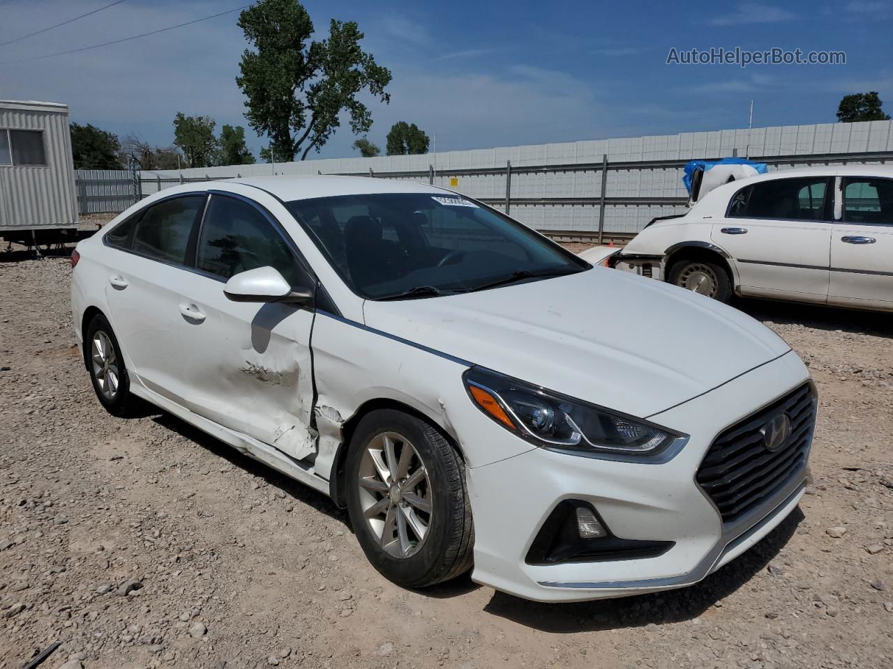 2018 Hyundai Sonata Se White vin: 5NPE24AFXJH705936