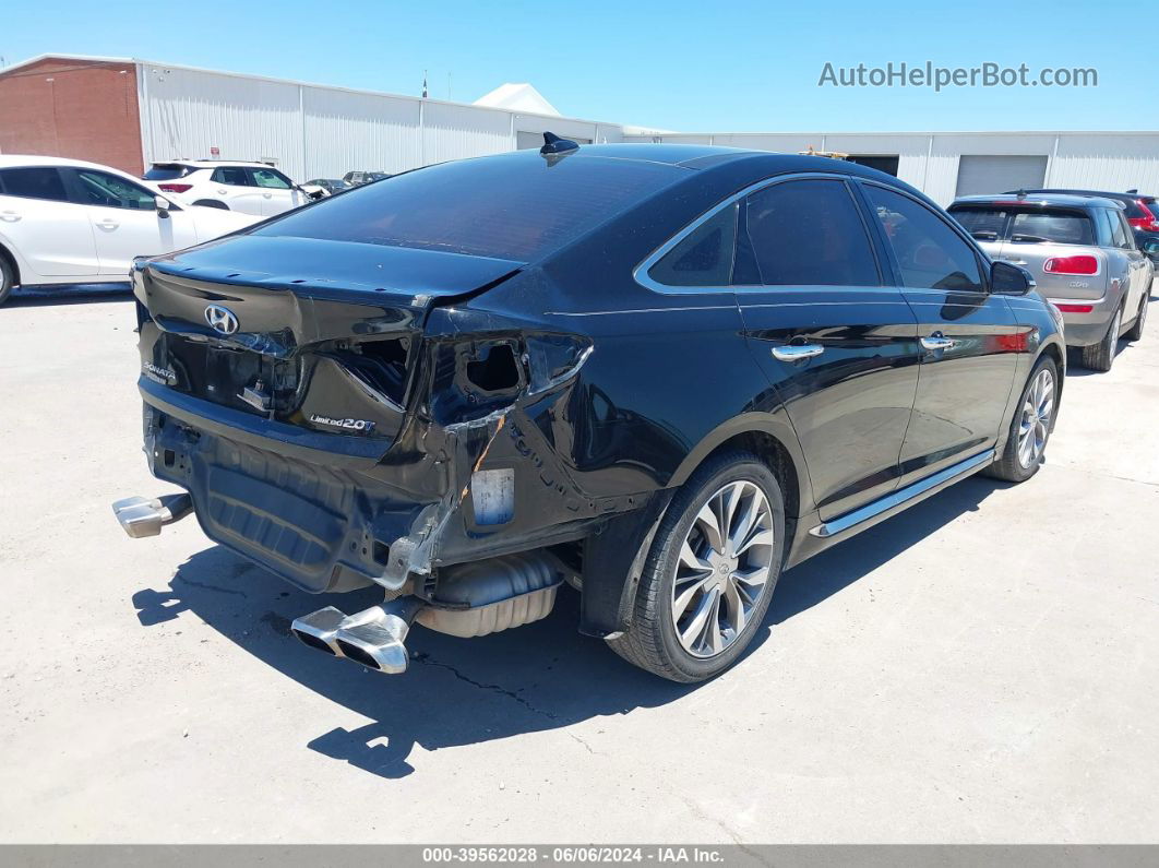 2017 Hyundai Sonata Limited 2.0t Black vin: 5NPE34AB0HH549376