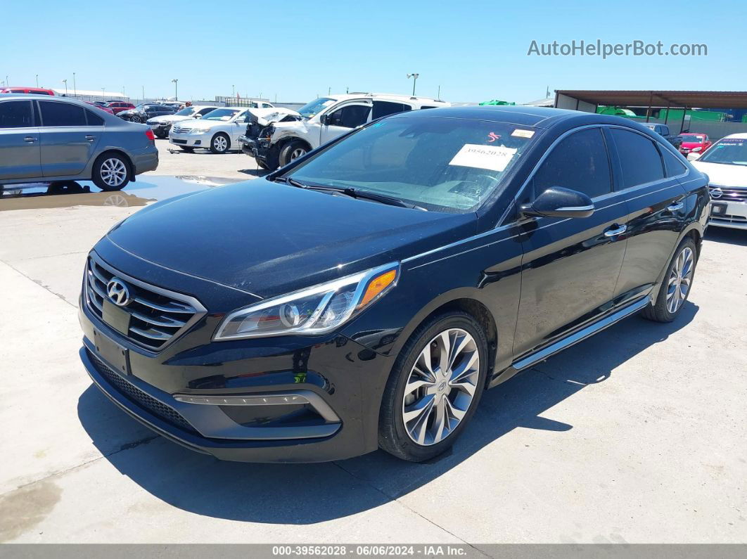 2017 Hyundai Sonata Limited 2.0t Black vin: 5NPE34AB0HH549376