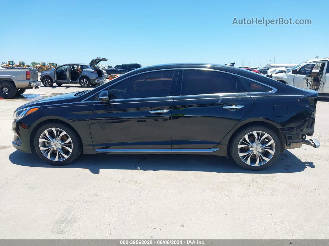 2017 Hyundai Sonata Limited 2.0t Черный vin: 5NPE34AB0HH549376