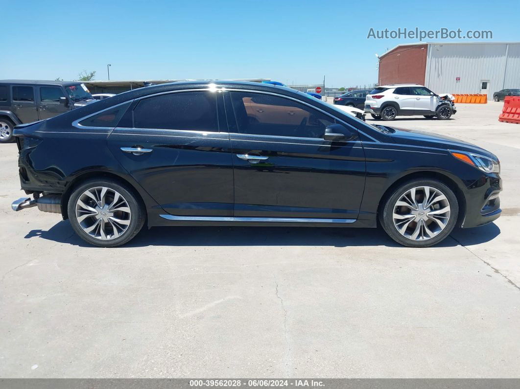 2017 Hyundai Sonata Limited 2.0t Black vin: 5NPE34AB0HH549376