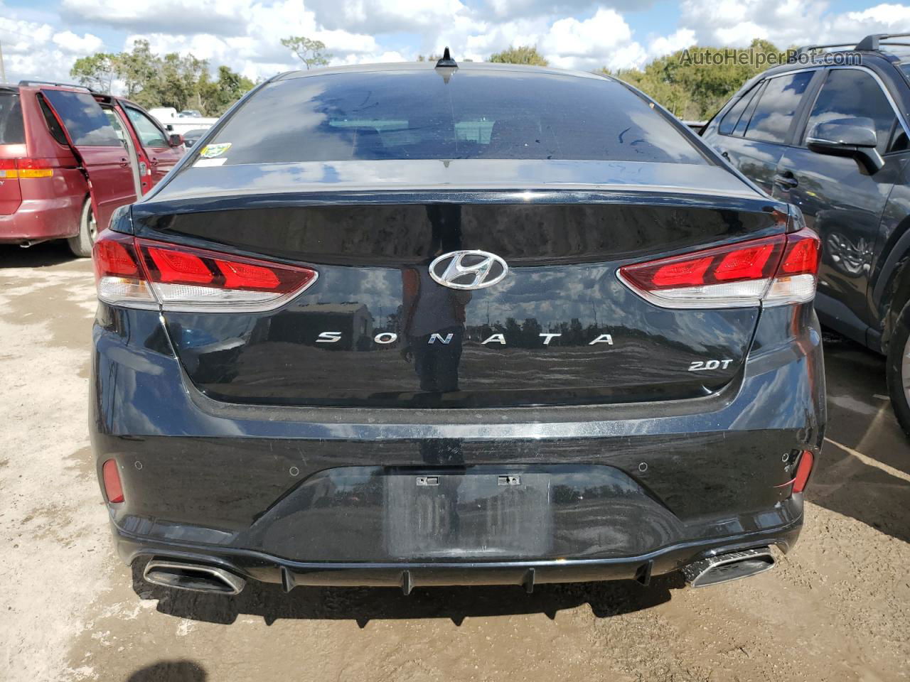 2018 Hyundai Sonata Sport Черный vin: 5NPE34AB0JH686288