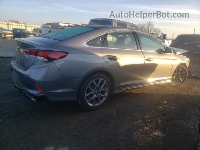 2018 Hyundai Sonata Sport Gray vin: 5NPE34AB0JH689322