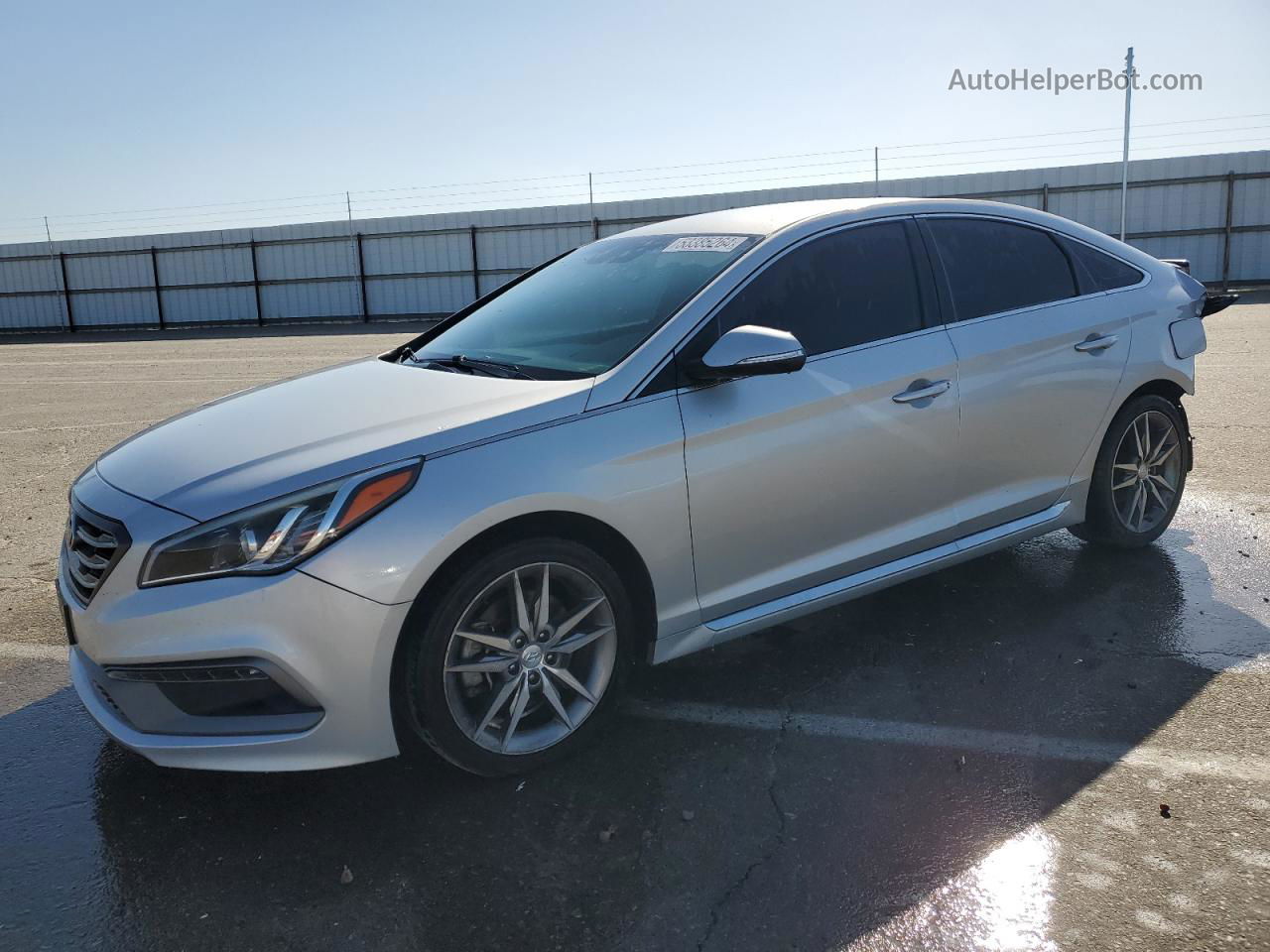 2017 Hyundai Sonata Sport Silver vin: 5NPE34AB2HH565160