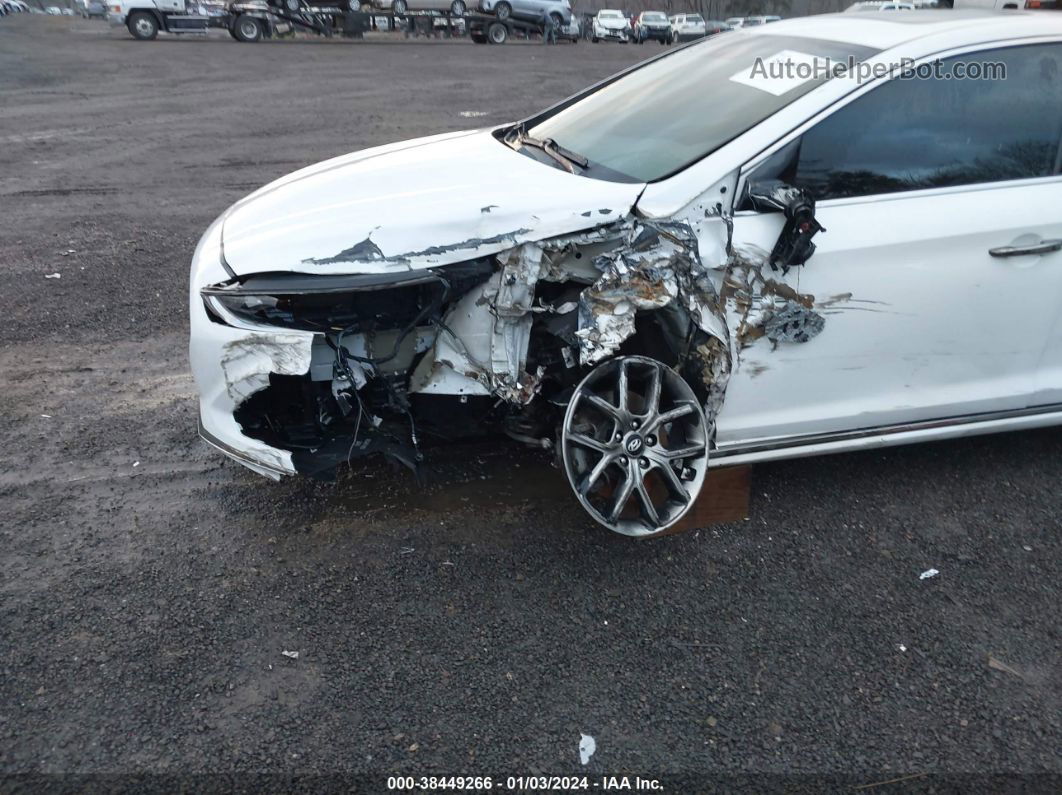 2018 Hyundai Sonata Sport 2.0t White vin: 5NPE34AB2JH693713