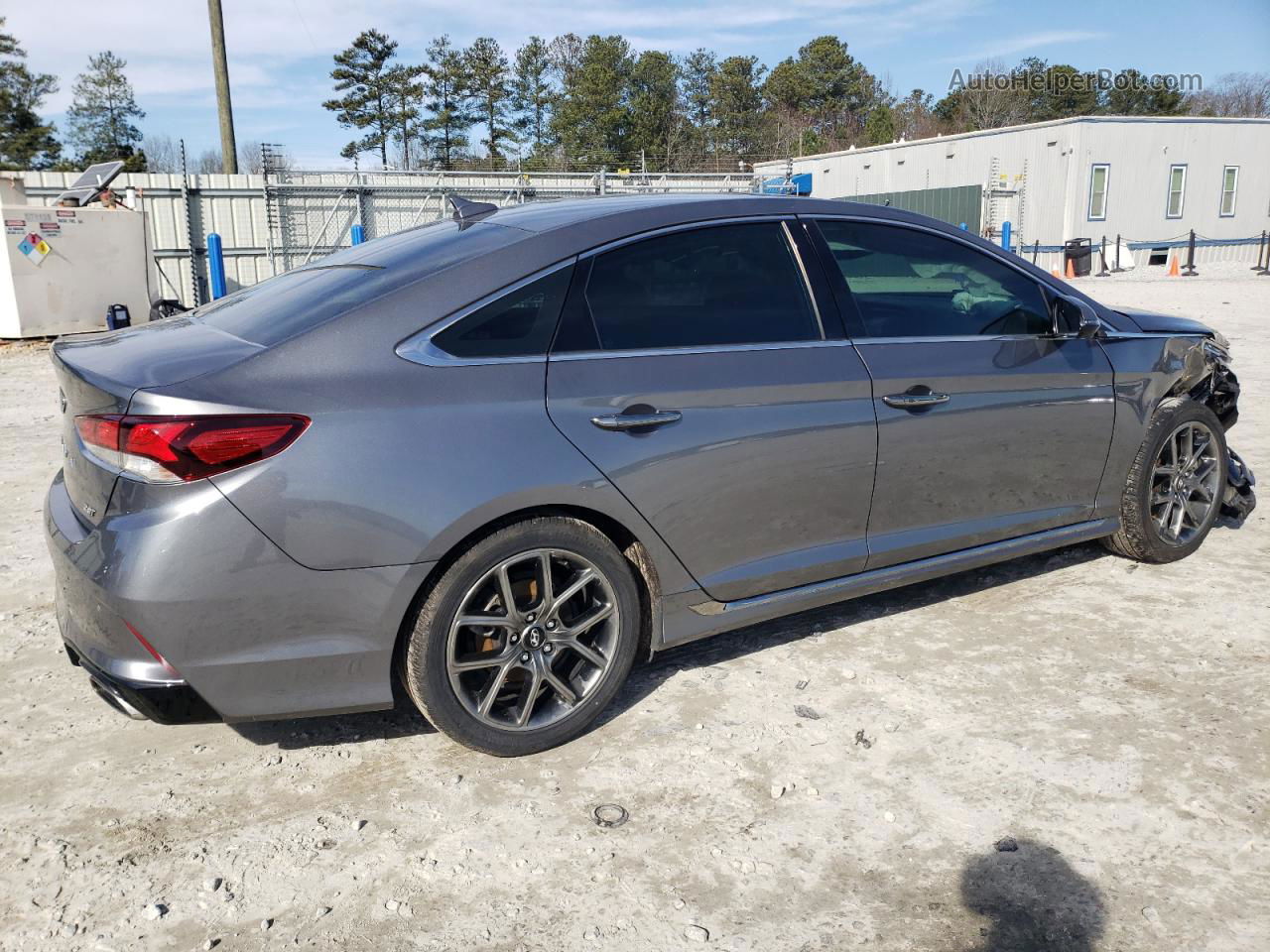 2018 Hyundai Sonata Sport Gray vin: 5NPE34AB2JH699740