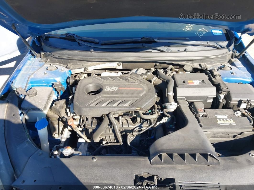 2018 Hyundai Sonata Sport 2.0t Blue vin: 5NPE34AB3JH611021