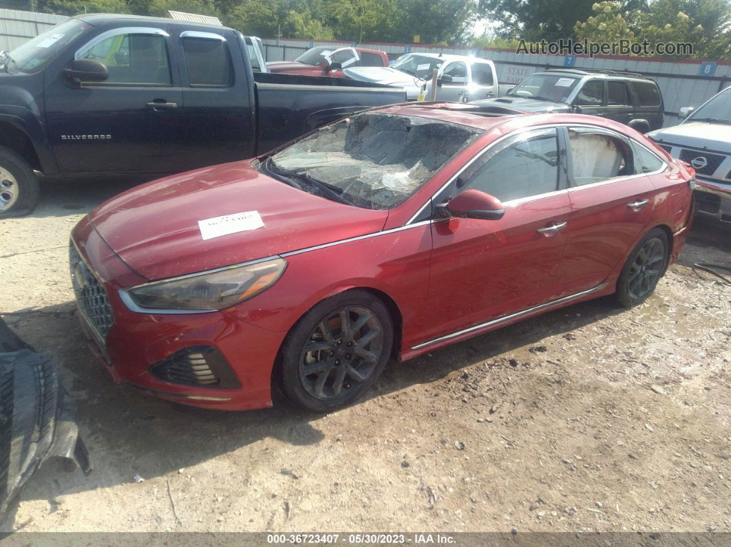 2018 Hyundai Sonata Limited 2.0t Red vin: 5NPE34AB3JH674975