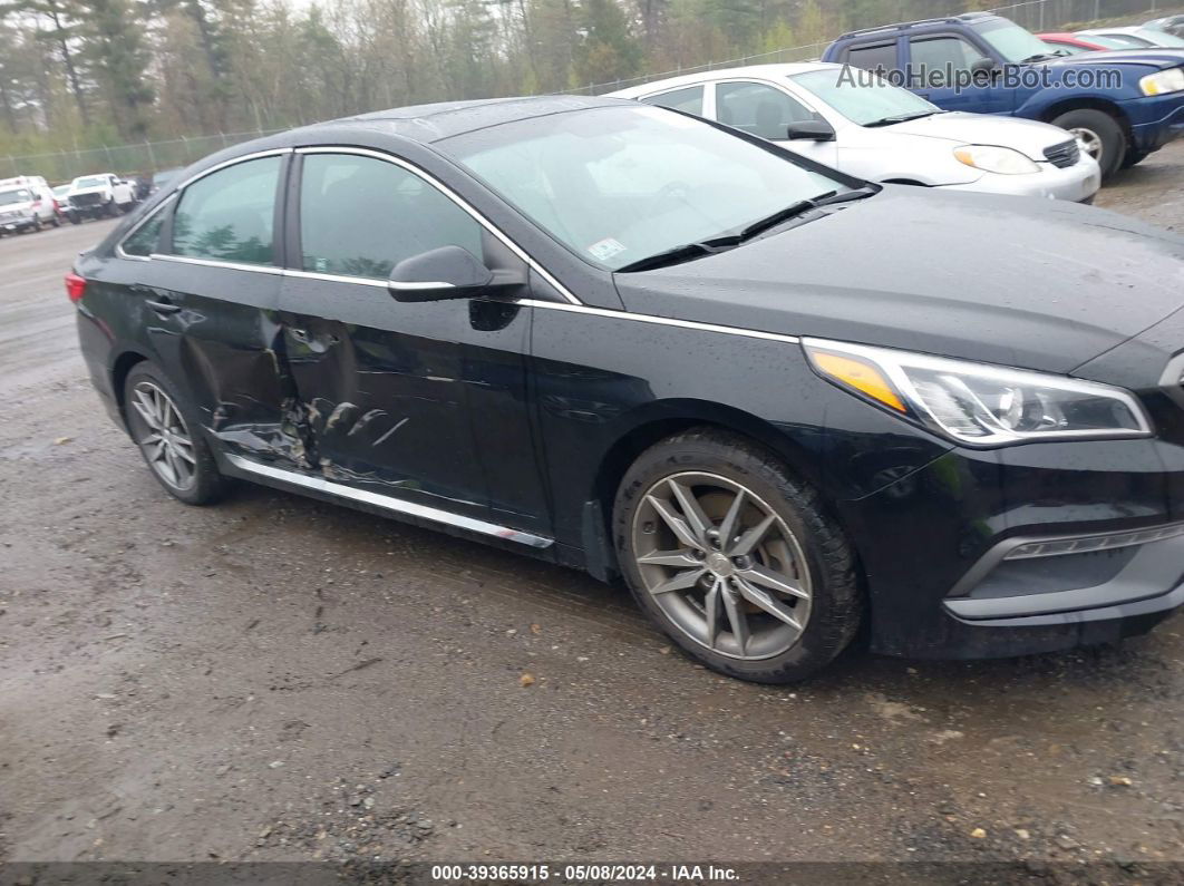 2017 Hyundai Sonata Sport 2.0t Black vin: 5NPE34AB4HH561918