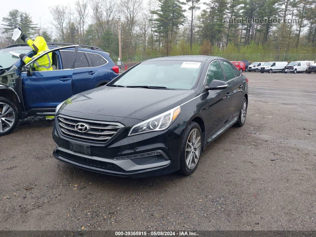 2017 Hyundai Sonata Sport 2.0t Black vin: 5NPE34AB4HH561918