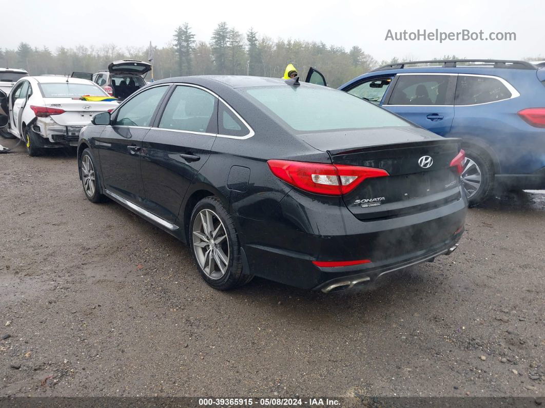 2017 Hyundai Sonata Sport 2.0t Black vin: 5NPE34AB4HH561918