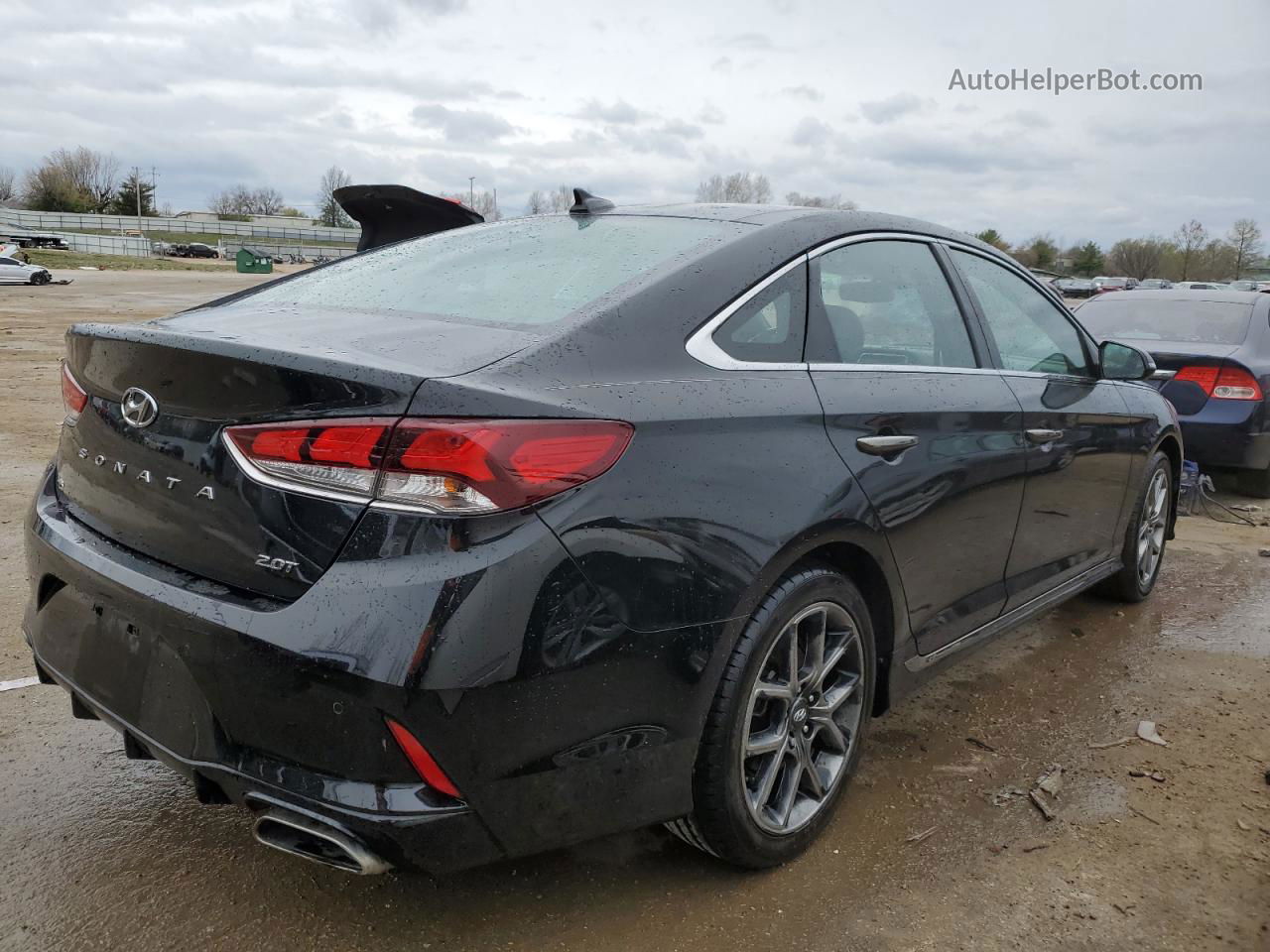 2018 Hyundai Sonata Sport Черный vin: 5NPE34AB4JH712259